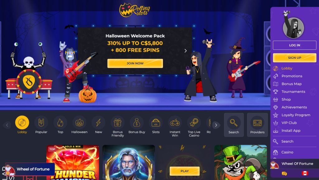 rollingslots-homepage