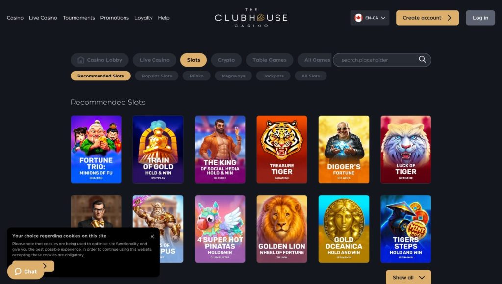 theclubhousecasino-games